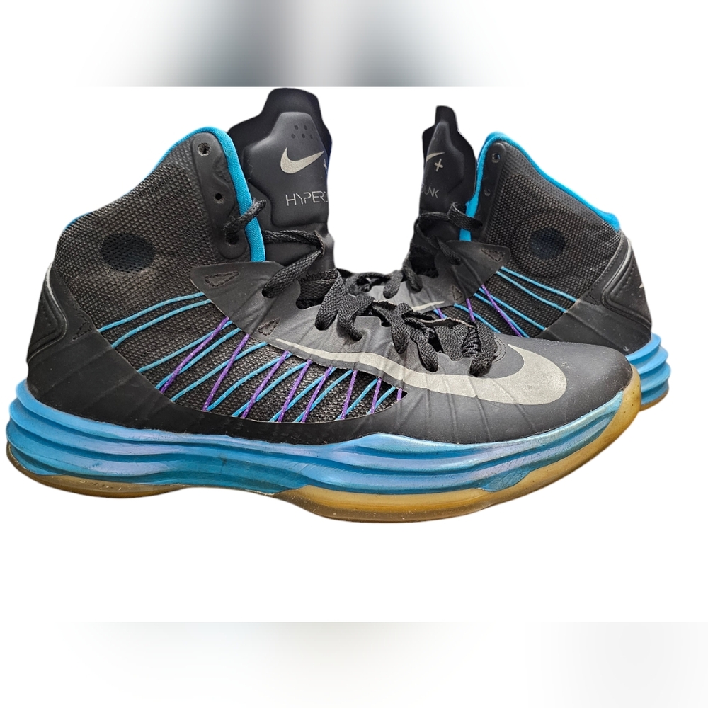 Nike hyper dunk mens 8 black blue purple